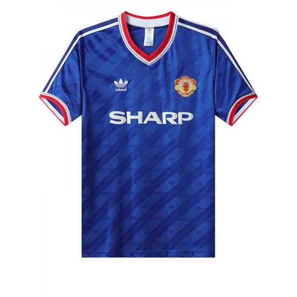 Manchester united third jersey mens retro shirt 1986-1988